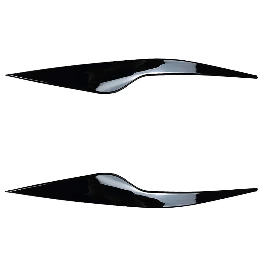 Ford Focus headlight eyebrow stickers in carbon fibre pattern and piano black options