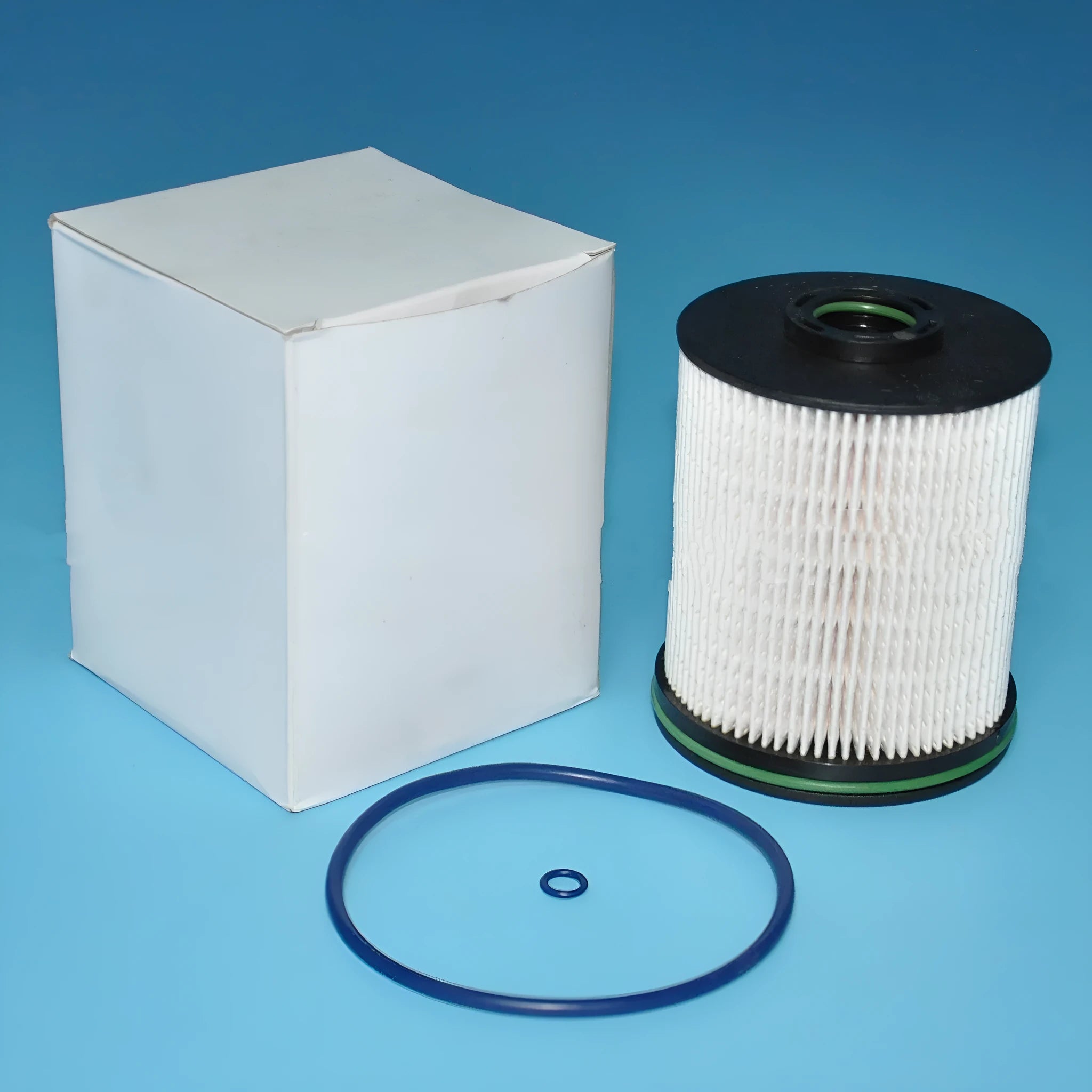 Opel Vauxhall diesel fuel filter element with gasket, 106mm tall, 88mm outer diameter.
