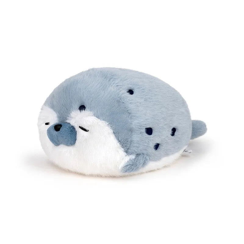 40cm lying sea otter plush doll in brown with PP cotton filling for comfort sleep