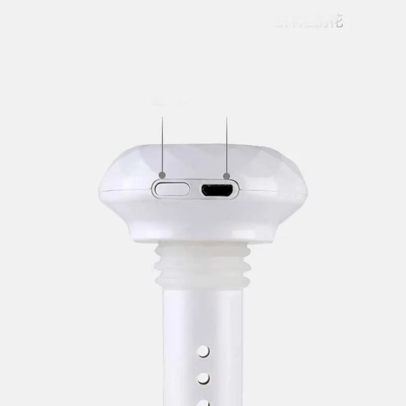USB mini ultrasonic air humidifier, 54mm x 220mm columnar shape, white pink blue, with USB cable and cotton swabs