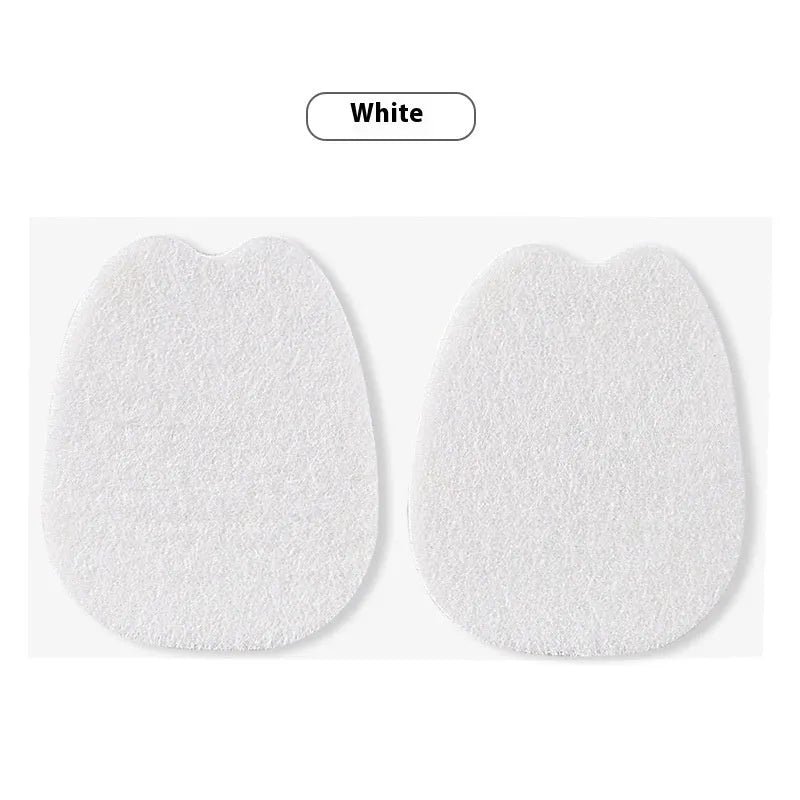White thin felt anti-wear shoe tongue sticker for front palm protection.