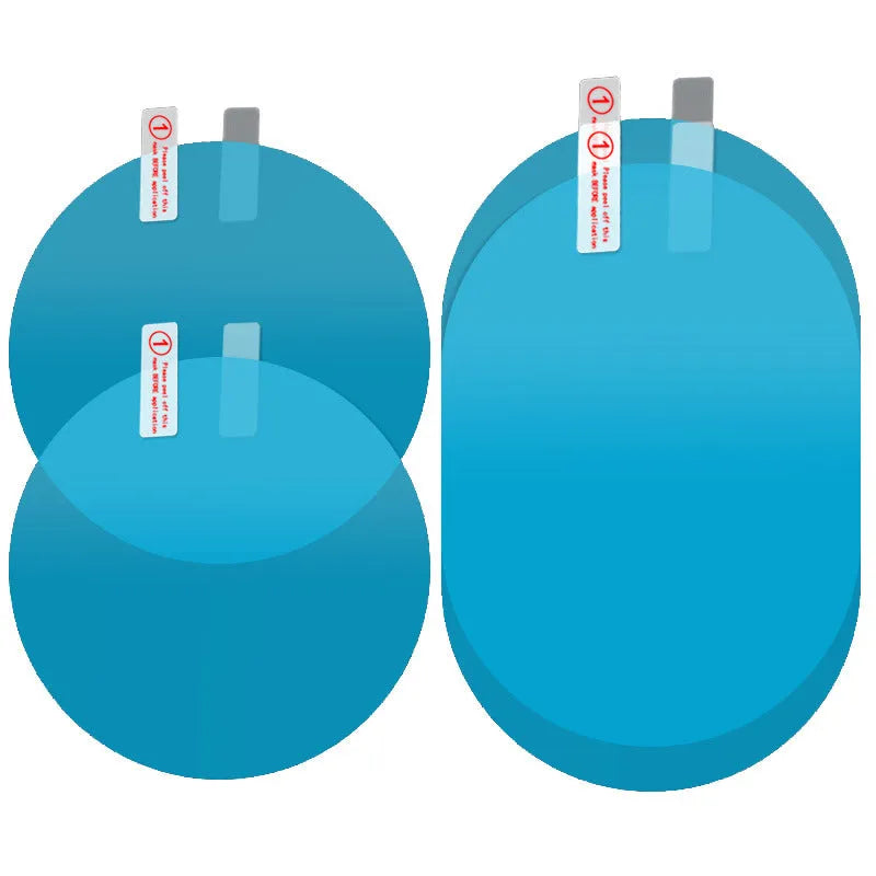 Car rearview mirror rainproof film nano anti-fog sky blue 95mm high strength adhesive