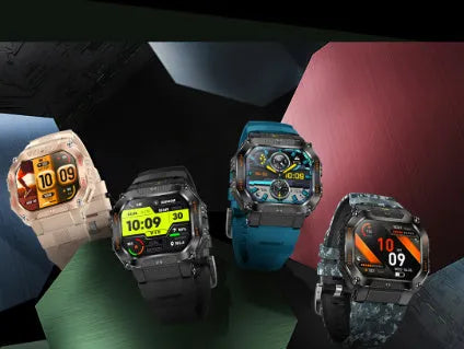Smart watch with Bluetooth calling heart rate monitoring and music control in black colour