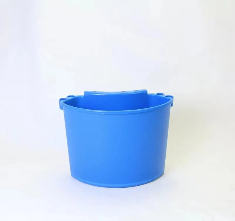 PP plastic car washing bucket with handle in choice of black, red, blue, or pink colours