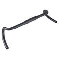 Black aluminium alloy bent handlebar for road bike with 420mm width and 31.8mm clamp diameter