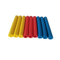 Rubber auxiliary grip hose for tableware and pens, showing inner diameters of 10mm and 18mm.