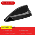 BMW shark fin antenna cover in carbon fibre pattern and piano black ABS plastic.