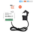 Graffiti WiFi smart meter with current transformer clamp for real-time energy monitoring in home electrical panel