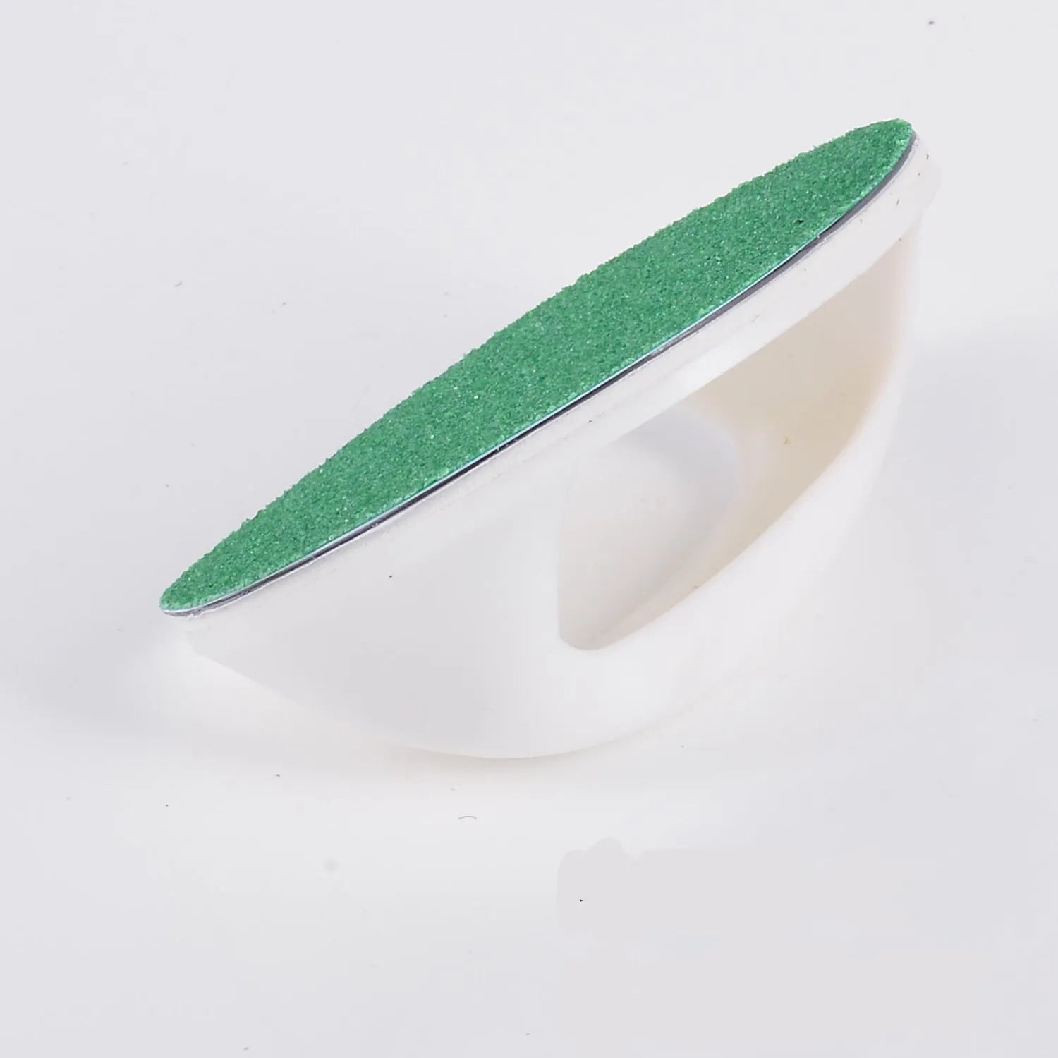 Square dog nail scratch board with ergonomic handle in one of four colours, showing replaceable sandpaper pad.