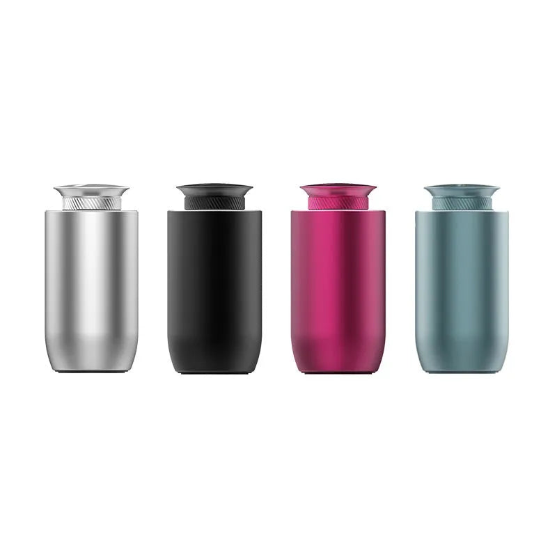Portable rechargeable car aroma diffuser in column shape with touch button controls