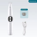 White two-in-one rechargeable pet foot and nail trimmer with Type-C cable, maintenance oil, cleaning brush and grinding head