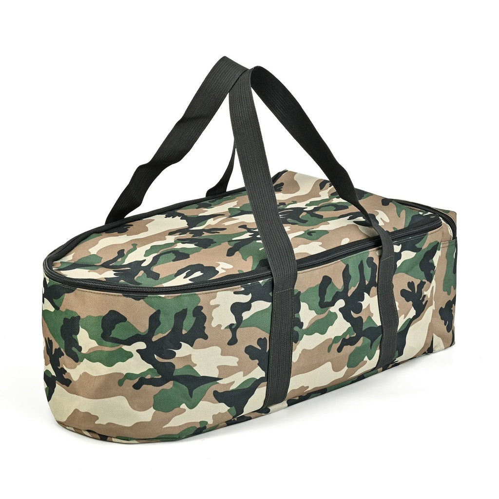 Portable 1000D polyester fishing boat storage bag holds fishing boat and remote control, available in camouflage colour.
