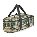 Portable 1000D polyester fishing boat storage bag holds fishing boat and remote control, available in camouflage colour.