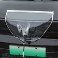 Black waterproof PVC cover with magnetic strips for an electric car charging gun port.