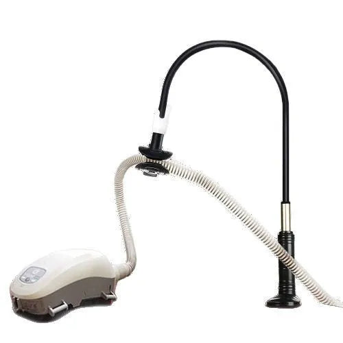 95cm aluminium alloy and ABS ventilator hose bracket for bedside mounting in black or white
