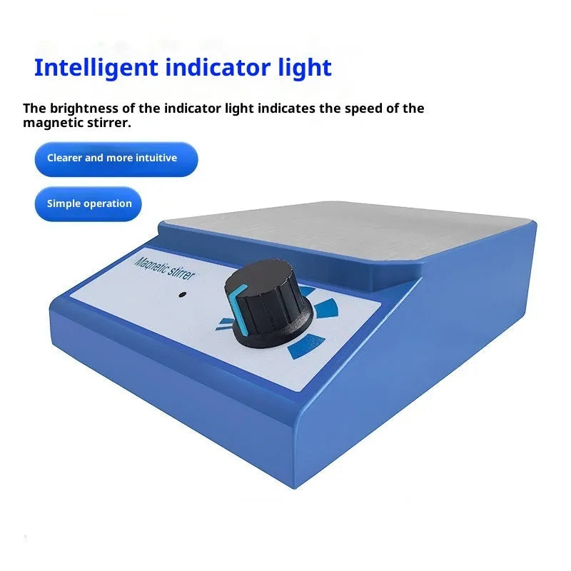 Laboratory magnetic stirrer with 316 stainless steel door panel top, 130x130mm table size, and 0-3000 RPM speed control