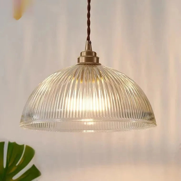 Nordic minimalist glass ceiling light 20cm diameter warm light for dining room