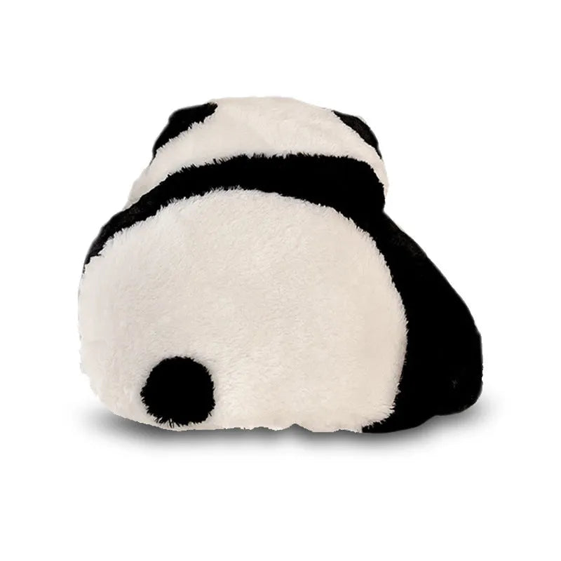Cartoon panda pattern automotive waist cushion with plush material and PP cotton filler