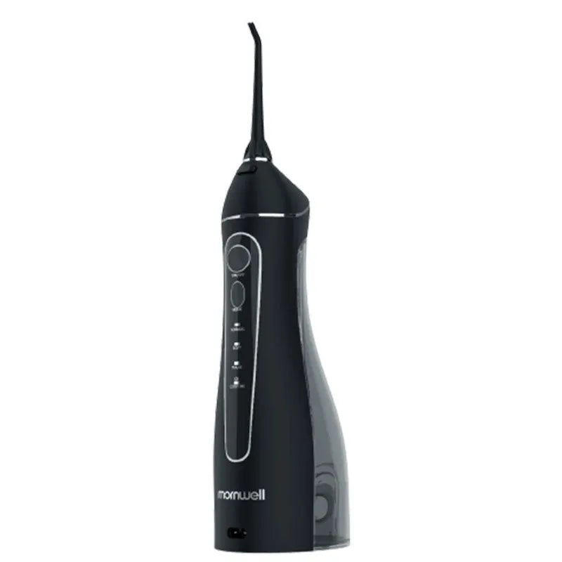 Black prooral portable oral irrigator electric water pick for adult home dental care with smart water toothpick function