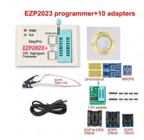EZP2023 high-speed programmer with USB 2.0 interface for automotive fault detection and offline replication