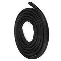 Black rubber sliding door seal strip for Toyota Hiace High Roof, shown coiled, 5 metres in length.