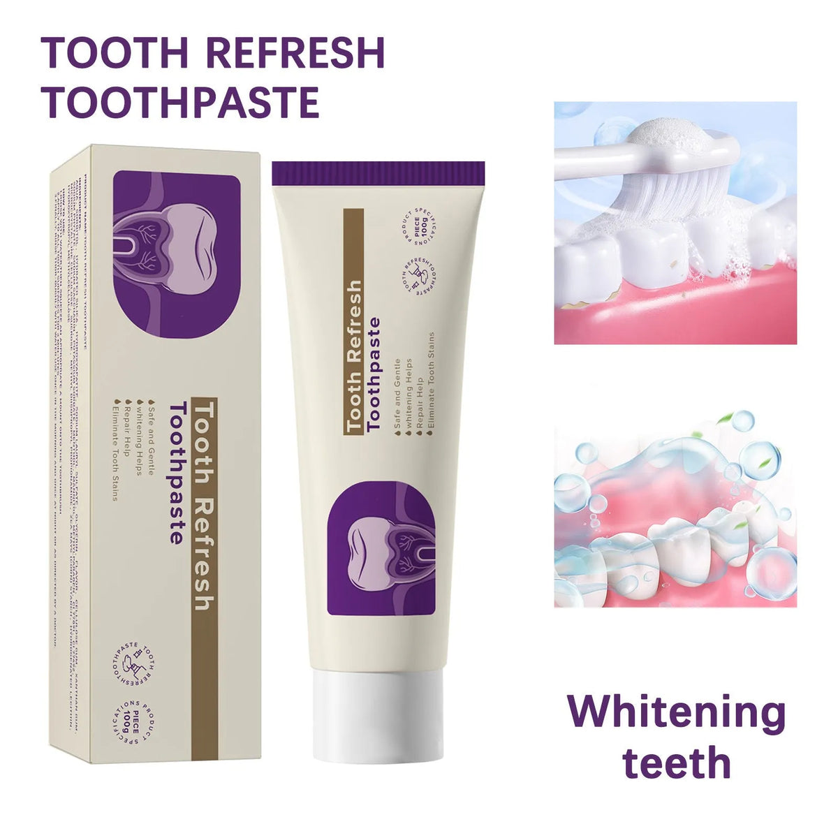 Spearmint oil pulling rinse set with one mouthwash and one toothpaste, water-based formula with spearmint and clove oil
