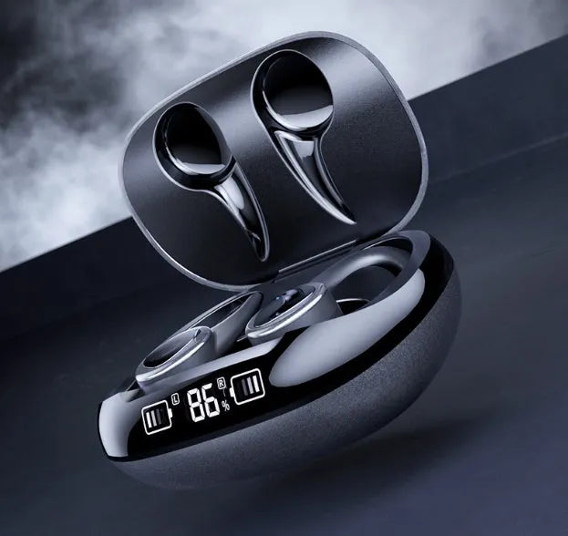 Black or silver true wireless Bluetooth in-ear headphones with 15-hour battery life