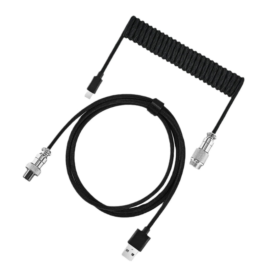 Aerial plug keyboard USB cable 3m in multiple colour options for mechanical keyboards