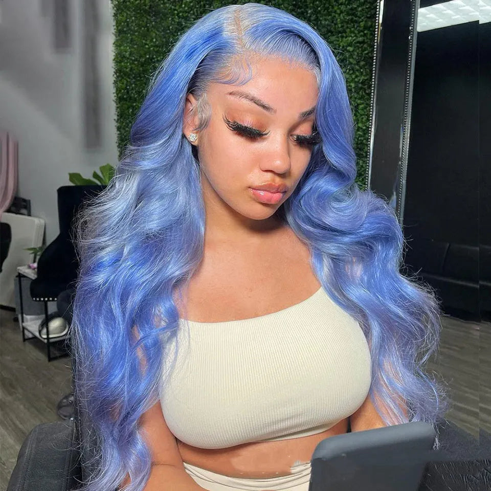 Body wave texture human hair lace front wig displayed on a mannequin head, showing a natural hairline.