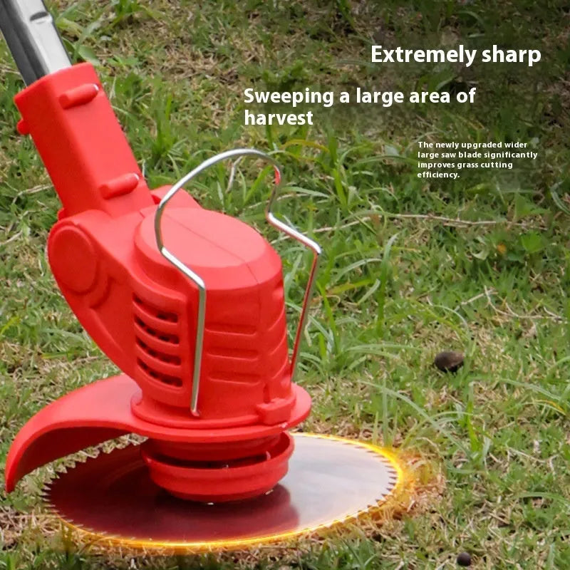 Portable weeding machine, 1300mm garden tool, 0.75kg, black blue or red bare metal finish