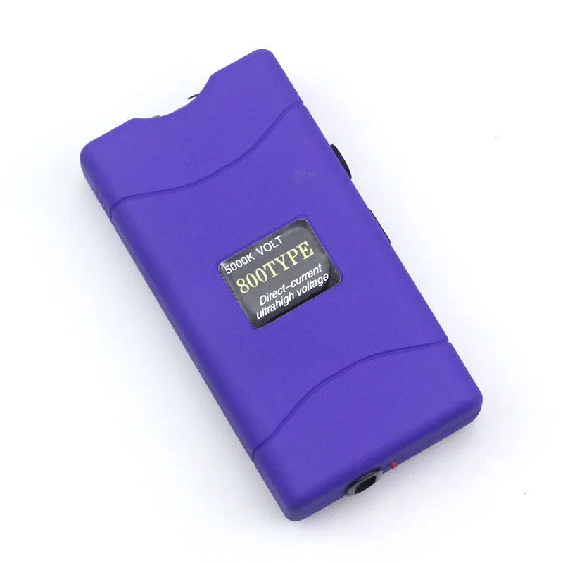 Women's self-defence multi-function flashlight in multiple colour options including purple, blue and pink