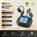LX80 Bluetooth headset touch screen ear-mounted earhook sports plastic black colour wireless earbuds