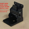 Furniture foot folding hinge in electroplated finish for invisible 0-90 degree self-locking installation.
