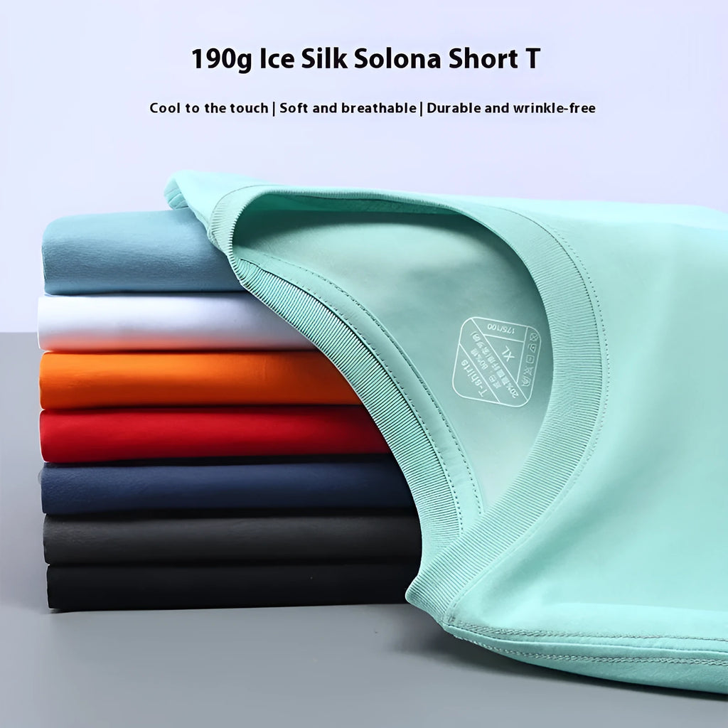 Solona Ice Silk short sleeve men's t-shirt in loose fit pullover style