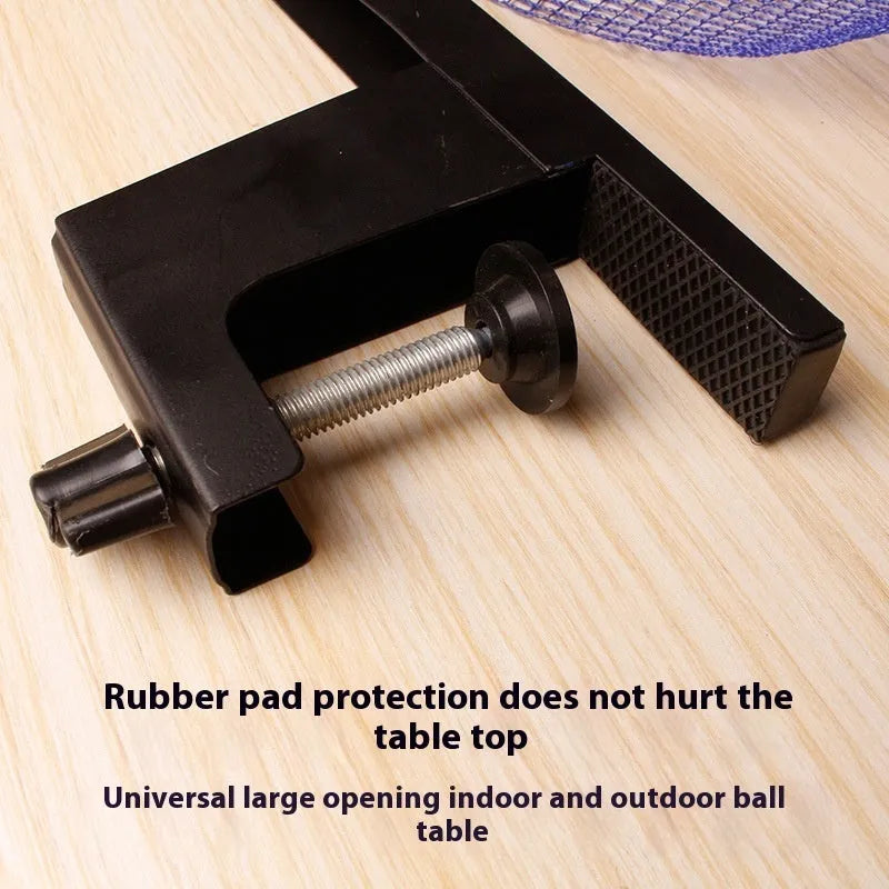 Table tennis post set with universal large clip for thickened indoor table edges