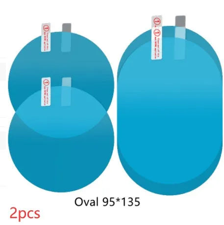 Car rearview mirror rainproof film nano anti-fog sky blue 95mm high strength adhesive