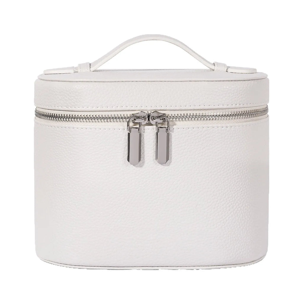 Removable elastic band cosmetic bag in light brown with retro tone, ultra-light design for travel storage
