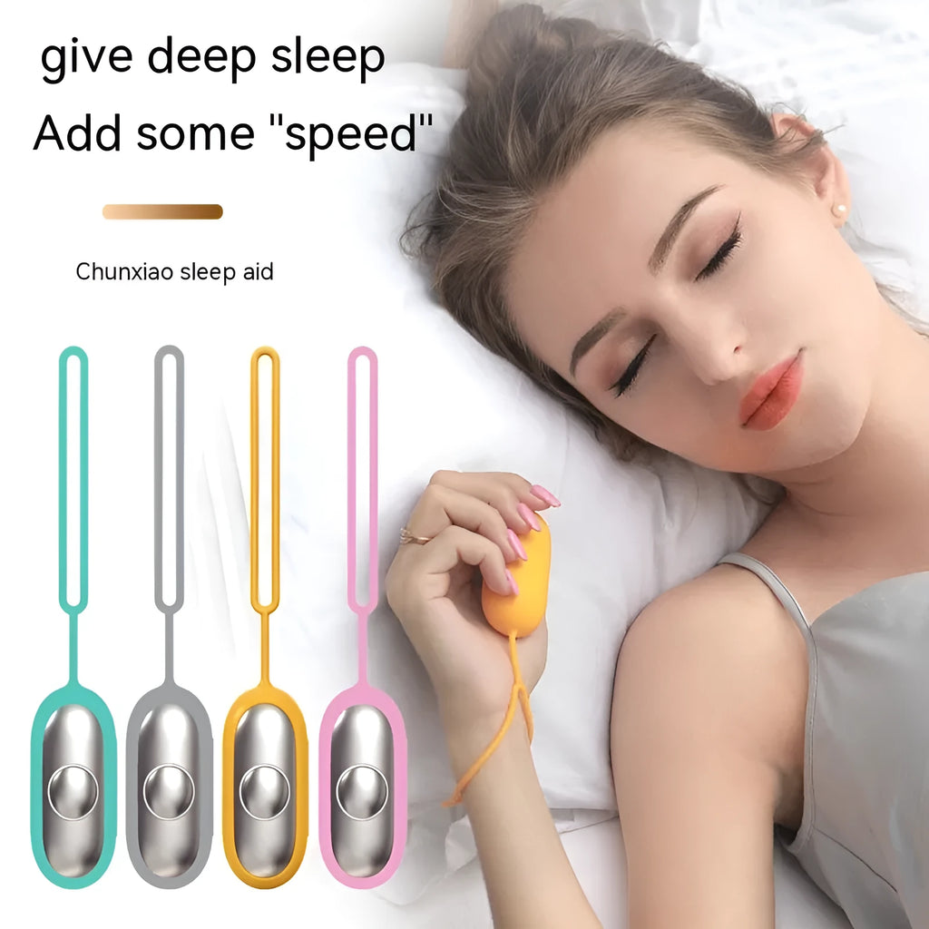 Insomnia help device intelligent hand grip sleeping aid instrument with remote control in spring dawn colours