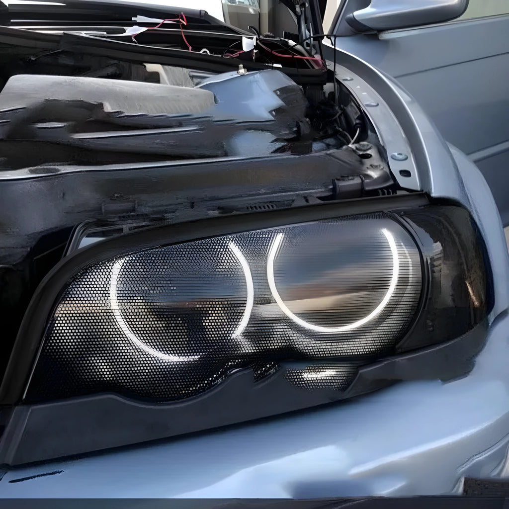 Perforated mesh-style plastic colour change film for cars, showing 30cm width.