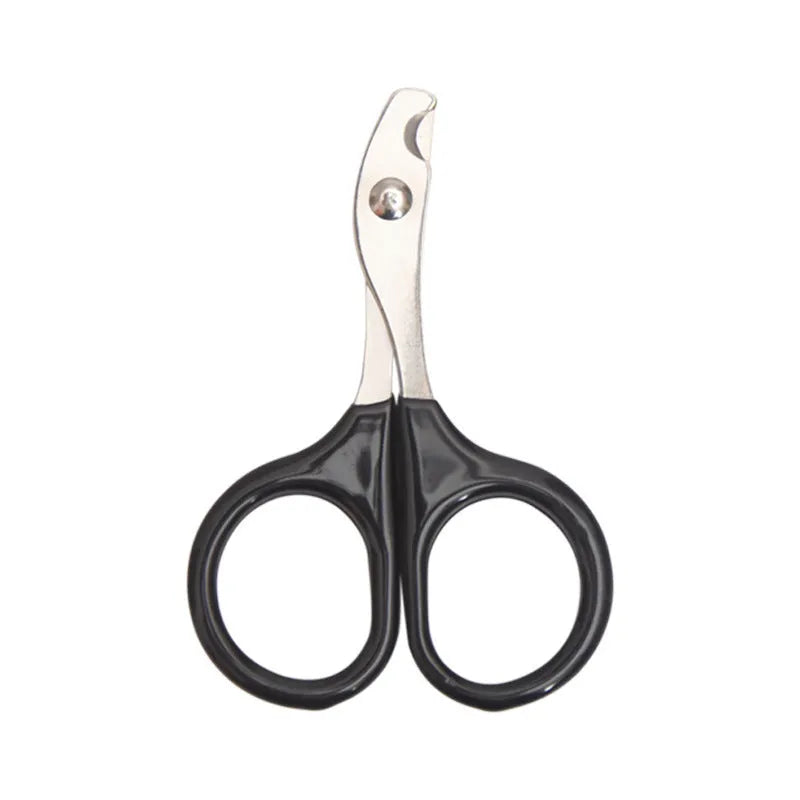 Pet nail clippers with stainless steel blades and coloured non-slip handles