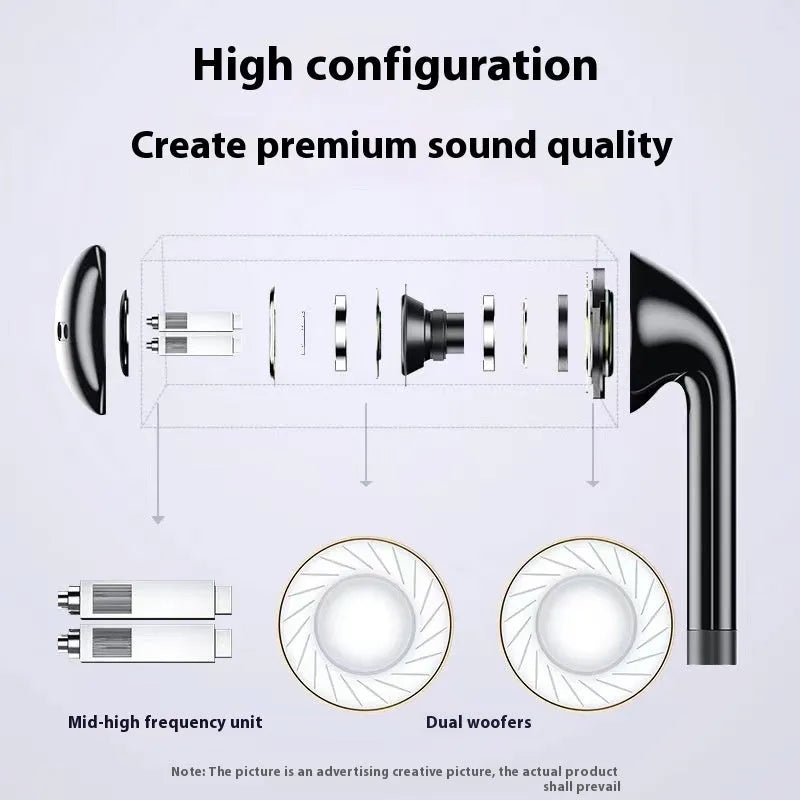 Black wired internet hot anchor headphones with 3-metre long cable and microphone