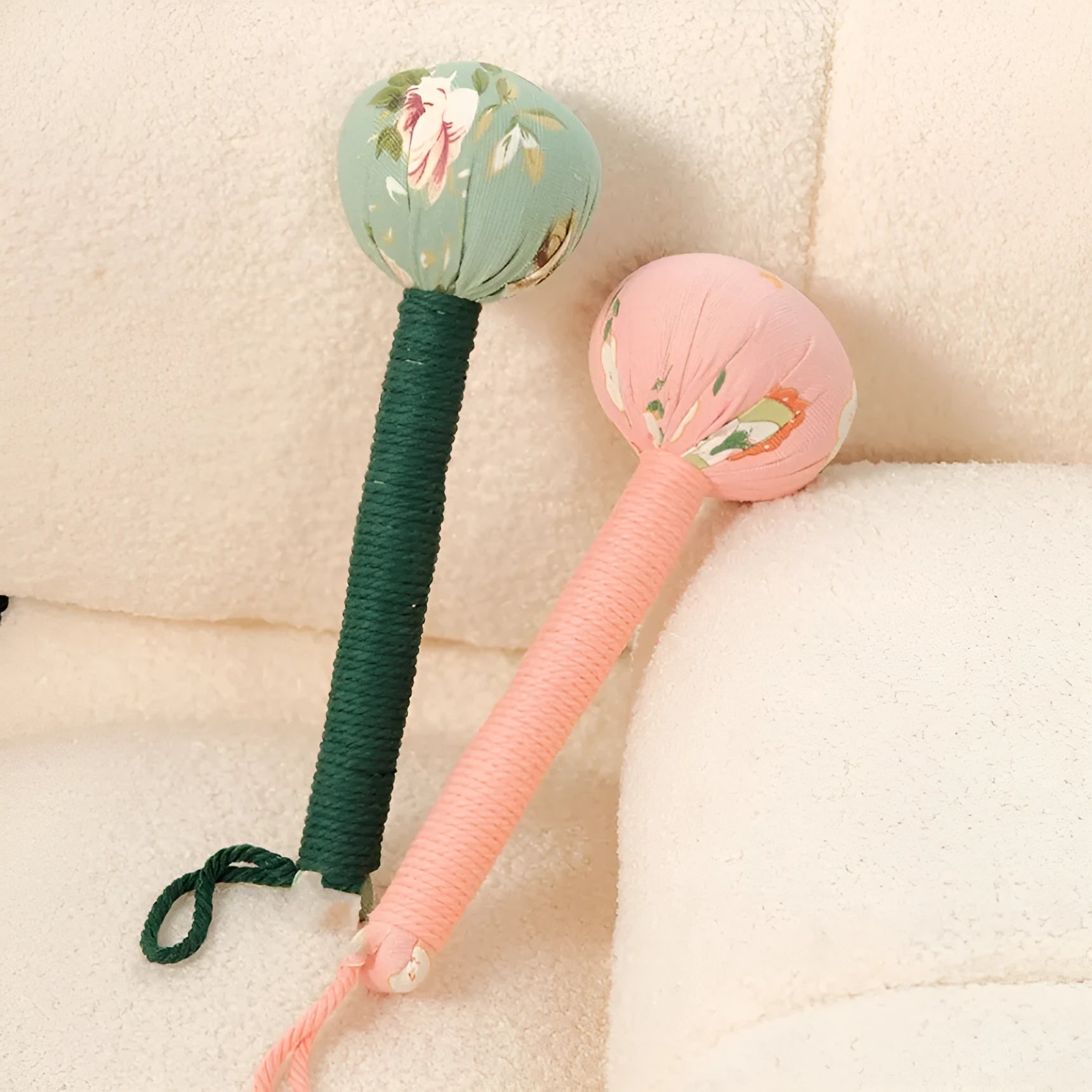 Argy wormwood massage hammer in green colour with 26cm handle length