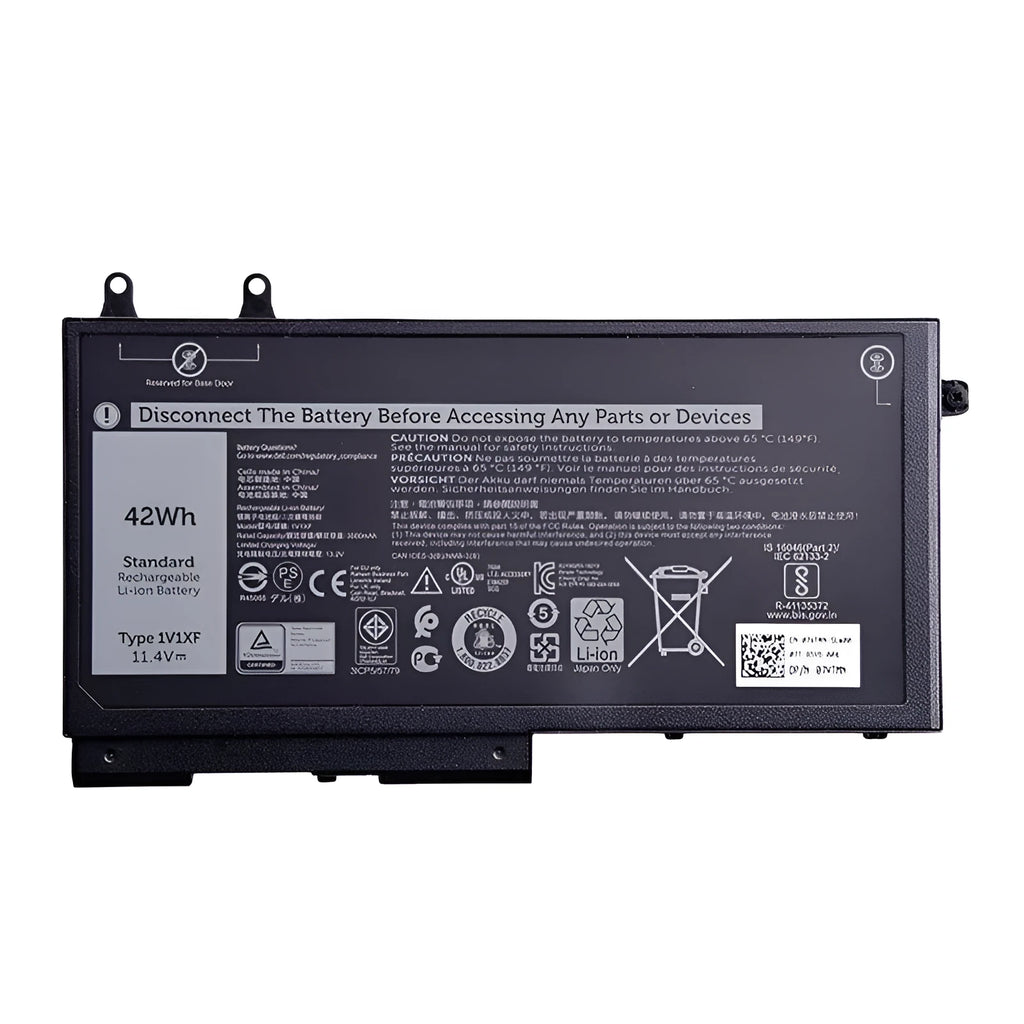 Dell laptop battery 42WH 11.4V for models 5501 5401 1V1XF 27W W56 CN-027 W56