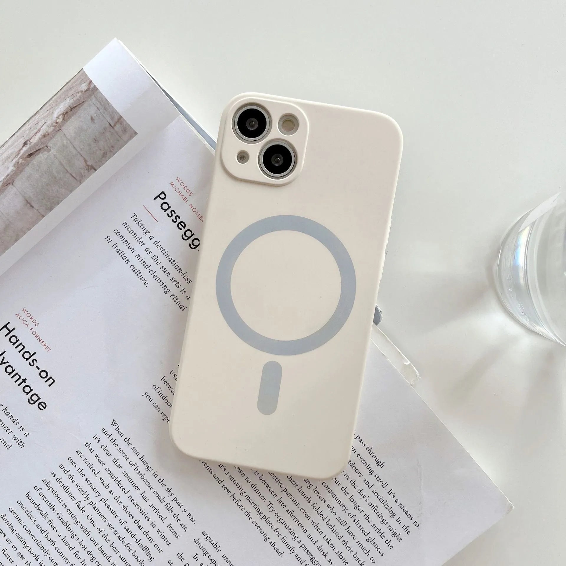Magnetic wireless charging iPhone case in TPU material showing multiple colour options