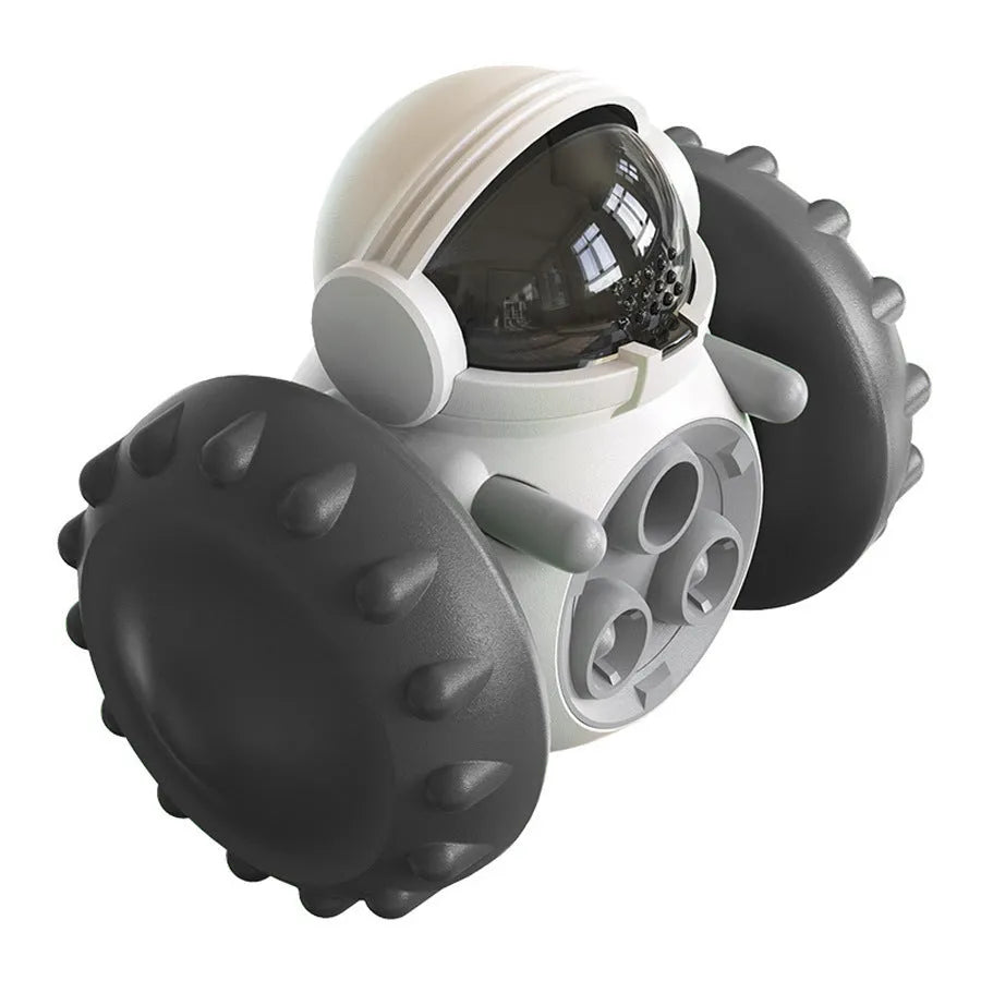 Self-balancing dog treat dispenser toy in five colours for small pets