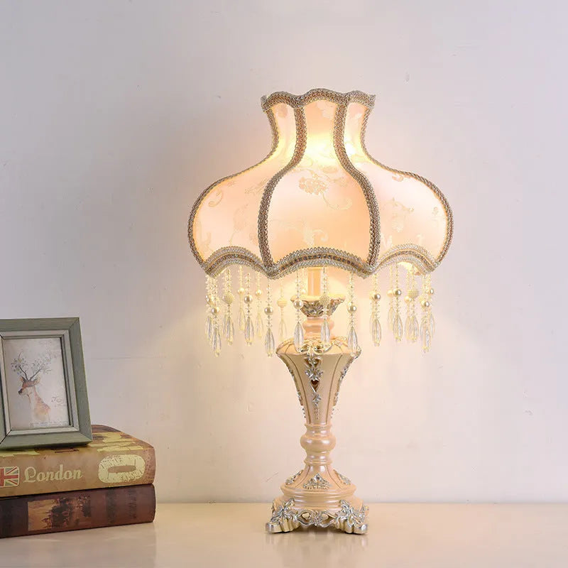 European-style table lamp, 55cm high, with a romantic princess design and multiple switch options