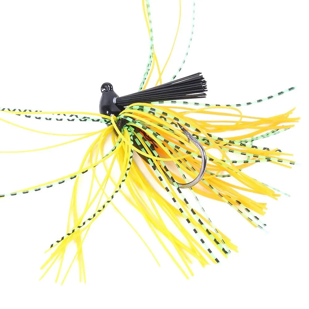 Jig hook anti-hook bottom beard fishhook lure in 10g weight, eight colour options available