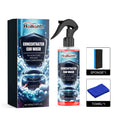 Car exterior cleaner kit showing PE spray bottle, small sponge, and square cloth for washing vehicles.