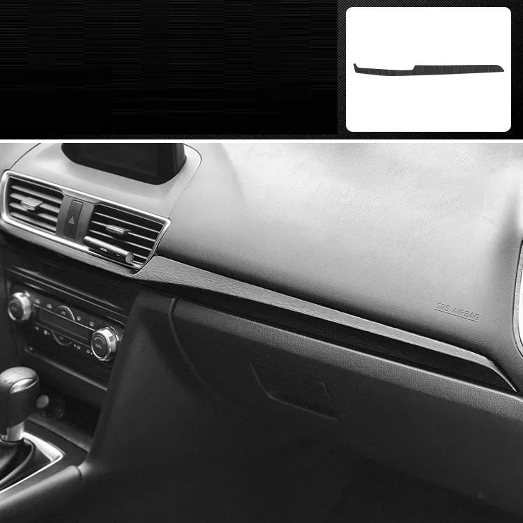 Unksera car interior decorative film sticker kit for centre console and dashboard trim in carbon fibre finish