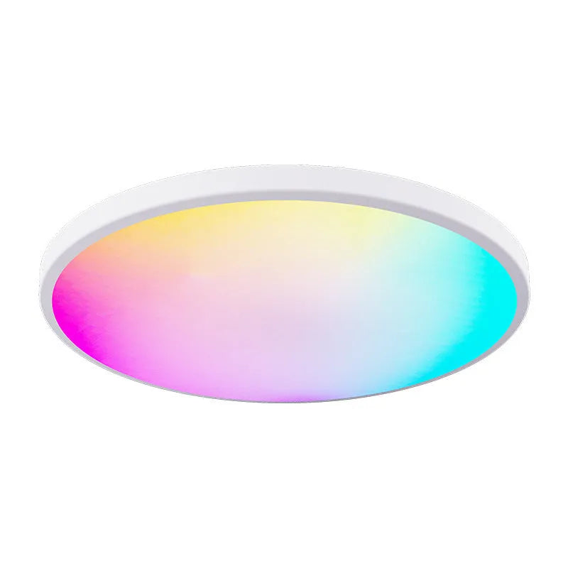 Black and white intelligent Bluetooth ceiling lamp with RGBCW full colour and colour temperature adjustment